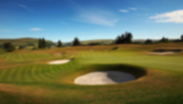 The beautifully manicured 18th hole at the Gleneagles PGA Centenary Course.