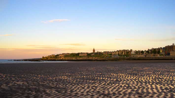 west sands beach edinburgh
