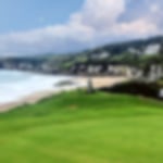 Royal Portrush green with beautiful sea view