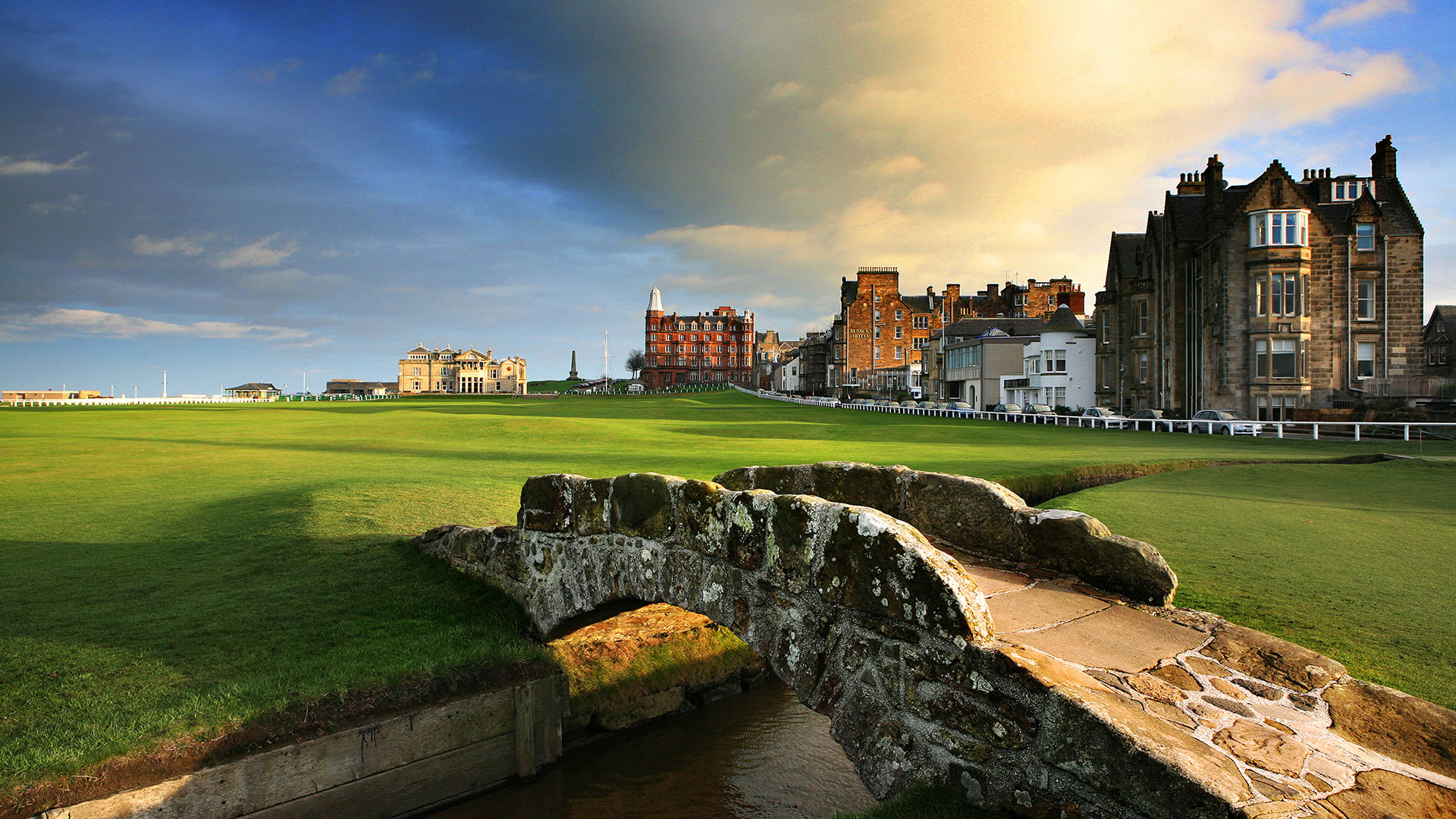 Swilcan Bridge at the famous St Andrews Old Course.