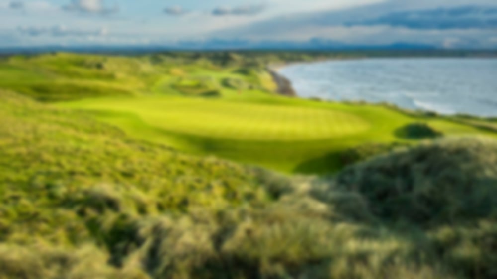 Manicured green at Ballybunion Golf Club.