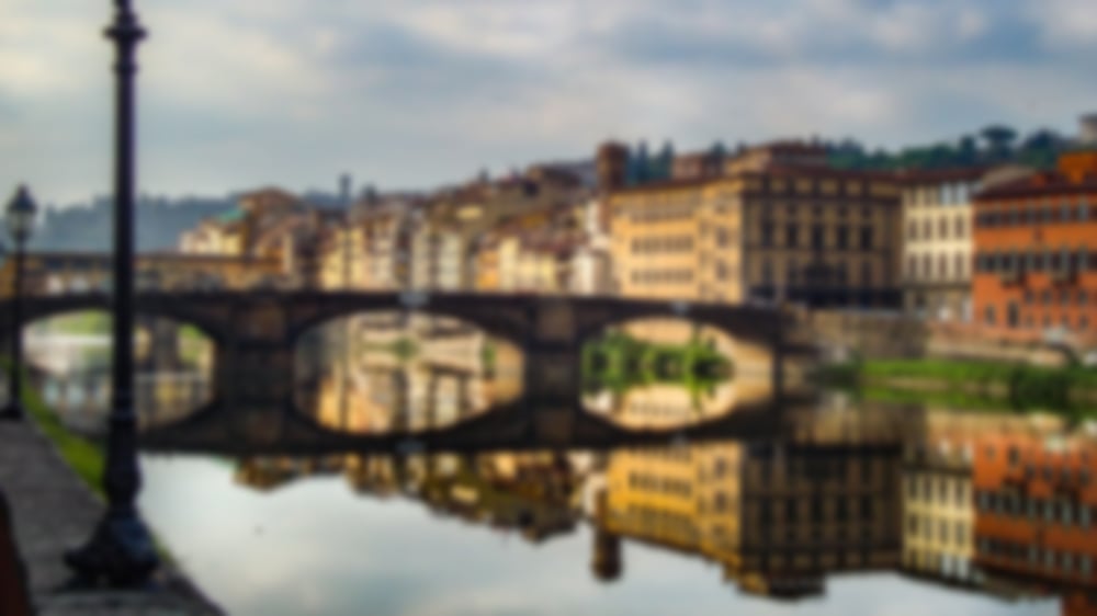 Magnificent bridges over the Florence river