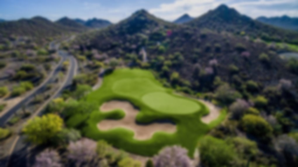 Tough 6th hole at the excellent Quintero Golf Club in Scottsdale, Arizona