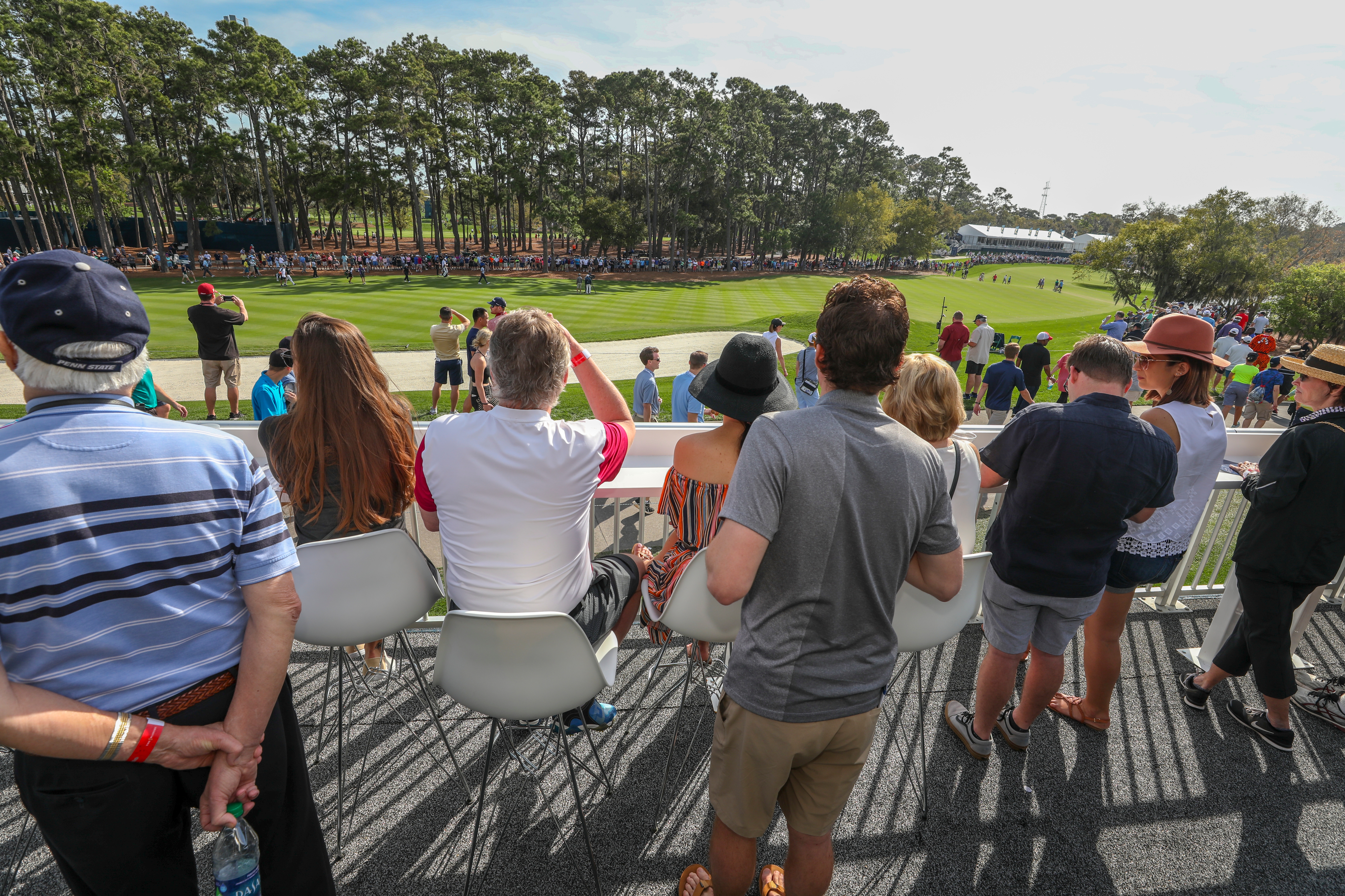 View from the Captains Club hospitality at THE PLAYERS Championship