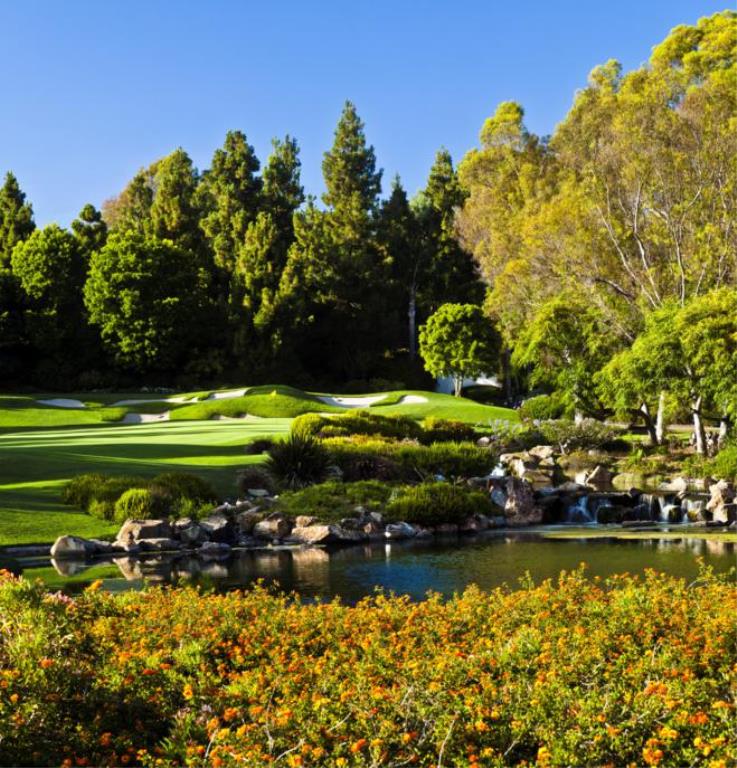 sachin and babi light blue dress Golf Vacation in San Diego | Aviara Golf Course
