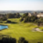 The wide fairways of Barcello Montecastillo with blue skies above