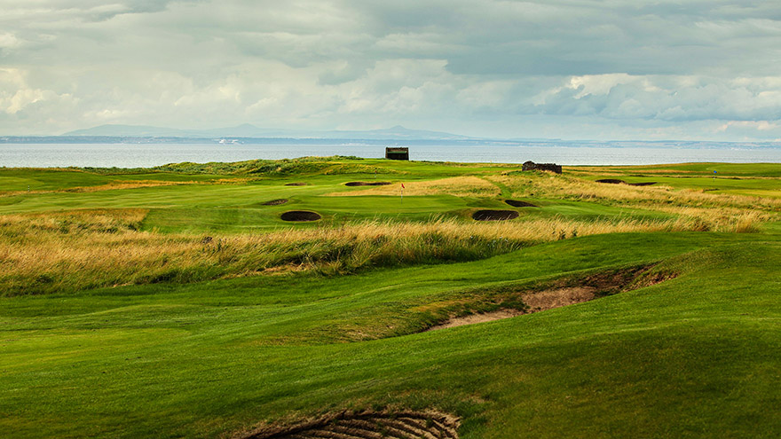 The scenic Kilspindie Golf Club in East Lothian.