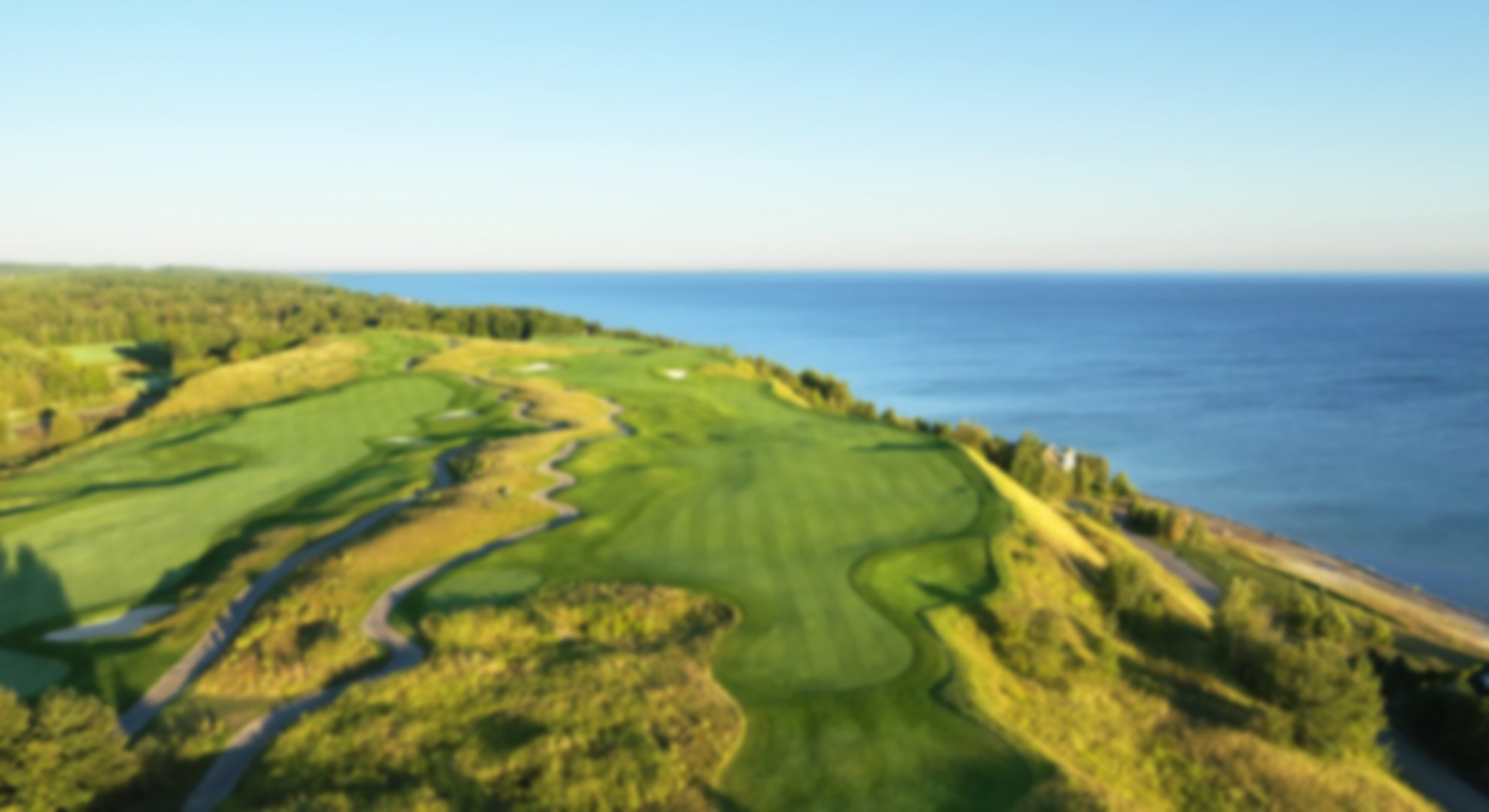 image of the bay harbor golf course, the lake is visible to the left