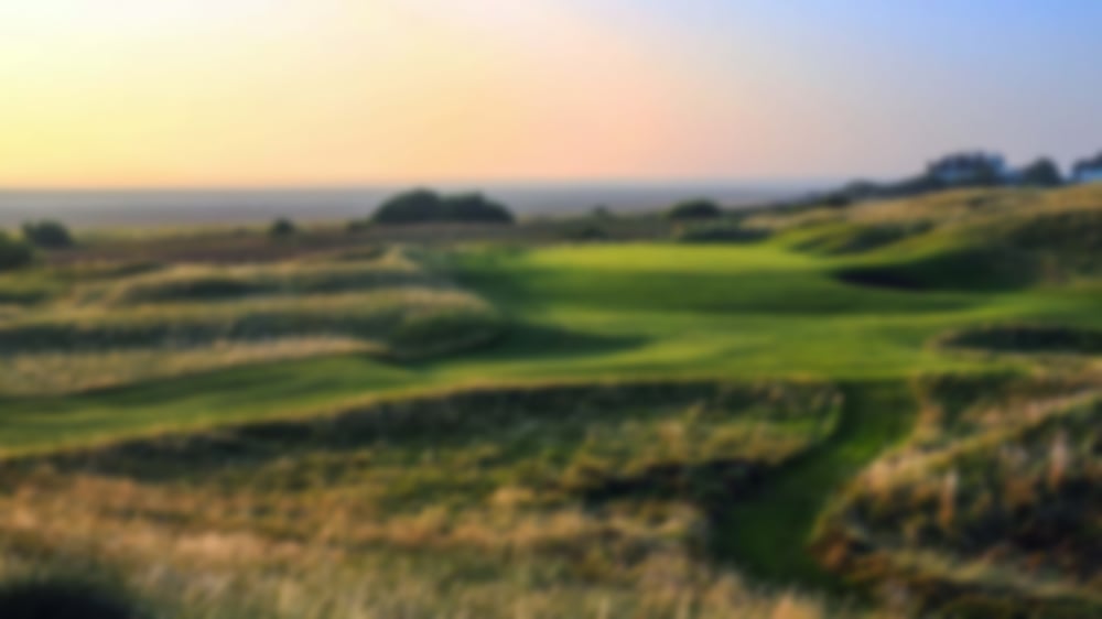 Beautiful sunset over Royal Liverpool