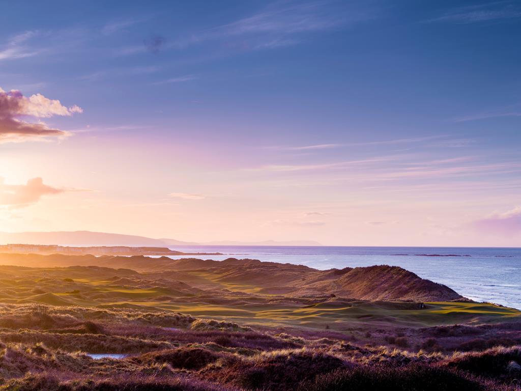 Royal Portrush Golf Club - fairways sunset