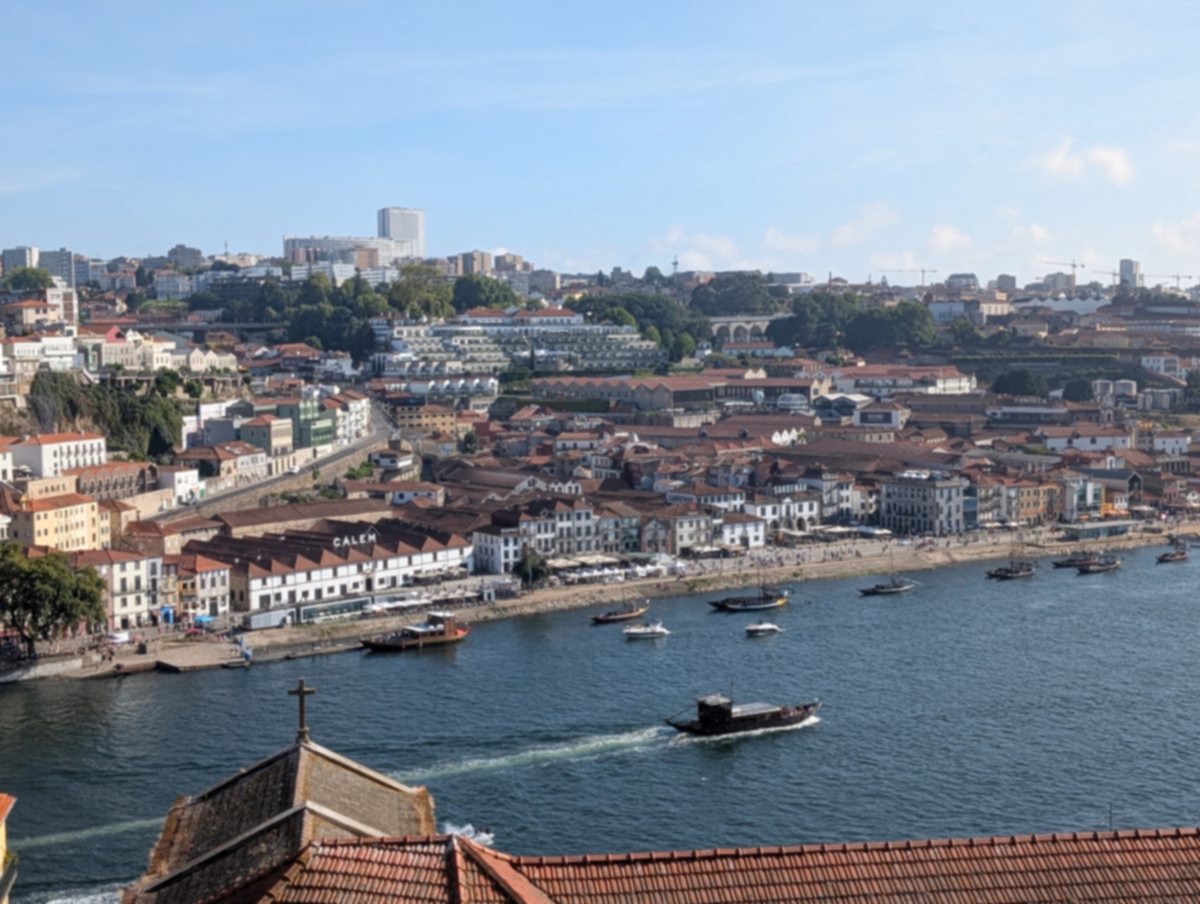 View of Porto with River in the middle