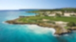 Fairway and hole that run next to the stunning clear blue sea at Punta Espada.