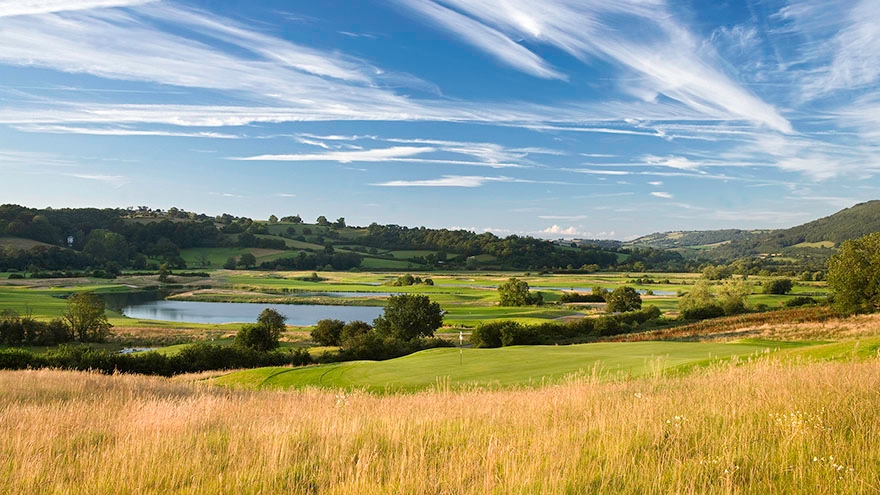 View over Celtic Manor's Twenty Ten Course fairways.