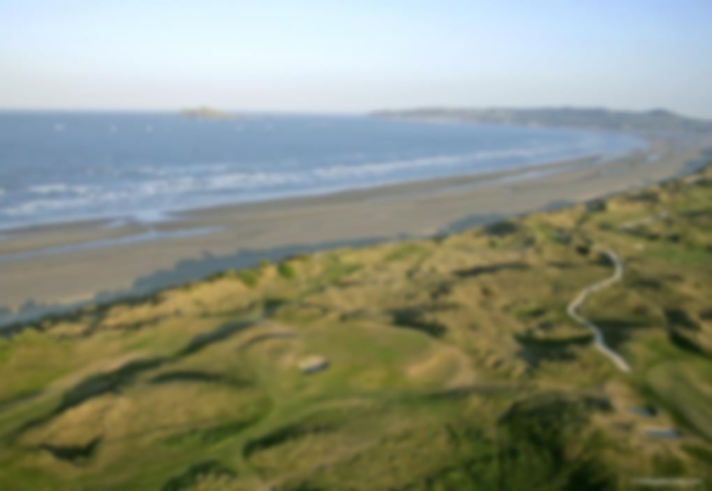 8th hole overhead Portmarnock