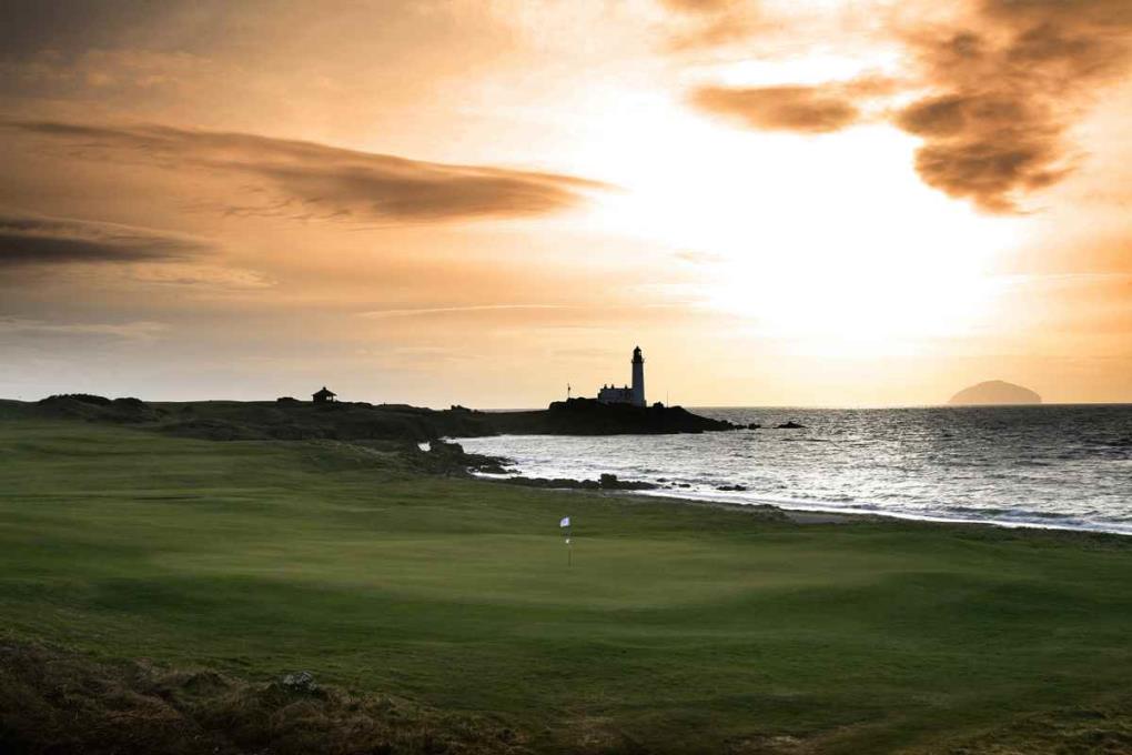 View from the 10th green on the Aisla Course at Trump Turnberry