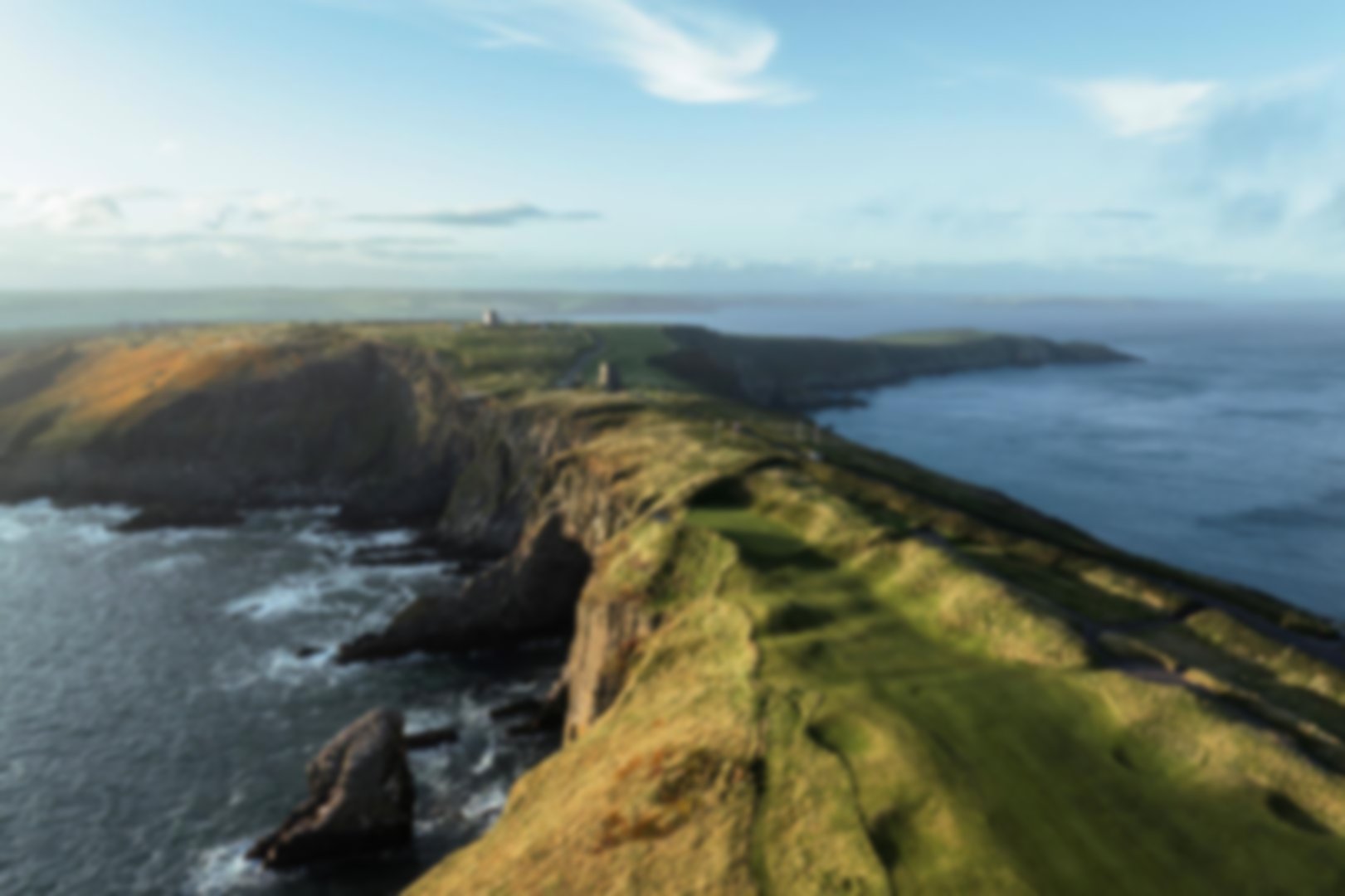 Courcean Stage and hole 12 at Old Head