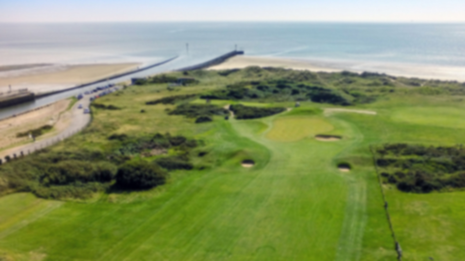 great sea views from the approach to the green