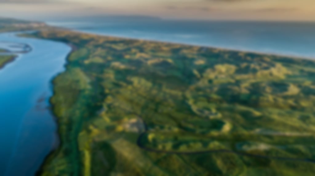 Aerial view of Portstewart golf course