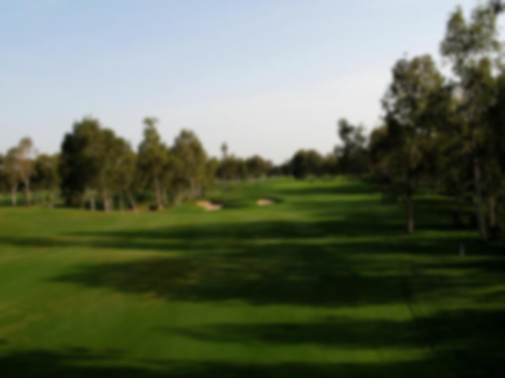 A shadowed view of the Pasha Course at the Antalya Golf Club in Belek, Turkey