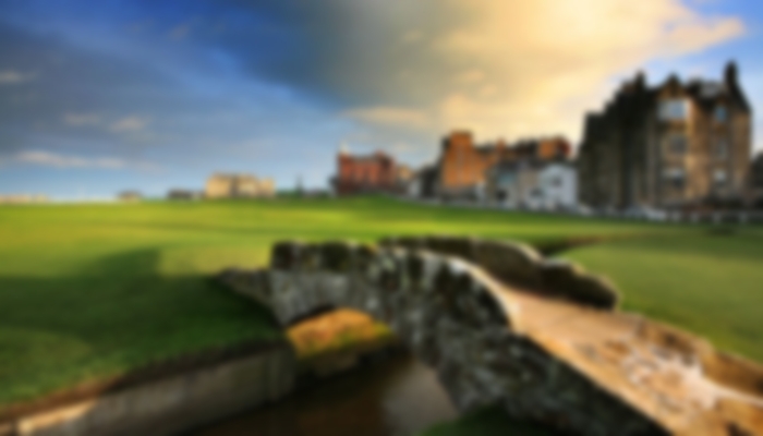 Swilcan Bridge at the famous St Andrews Old Course.