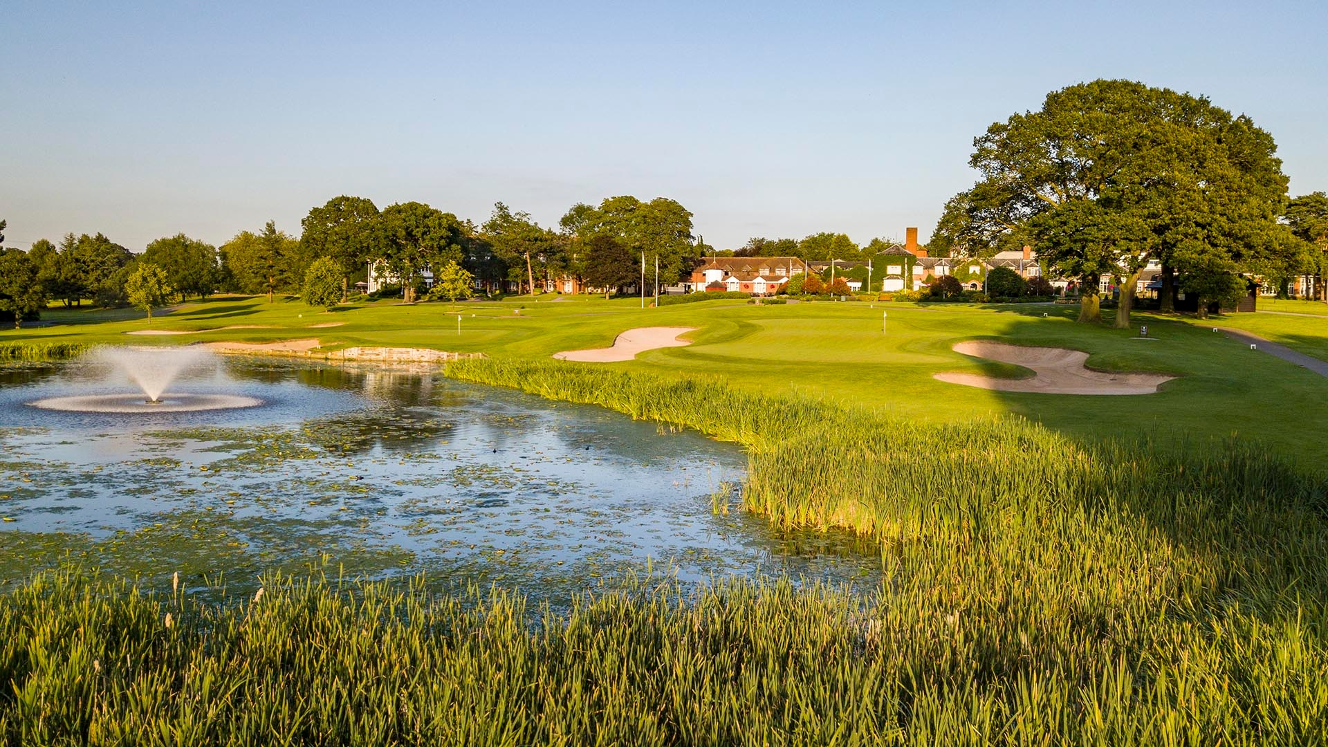 A beautiful water feature at the amazing belfry
