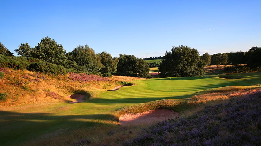 Great approach shot to gree at Notts Golf Course
