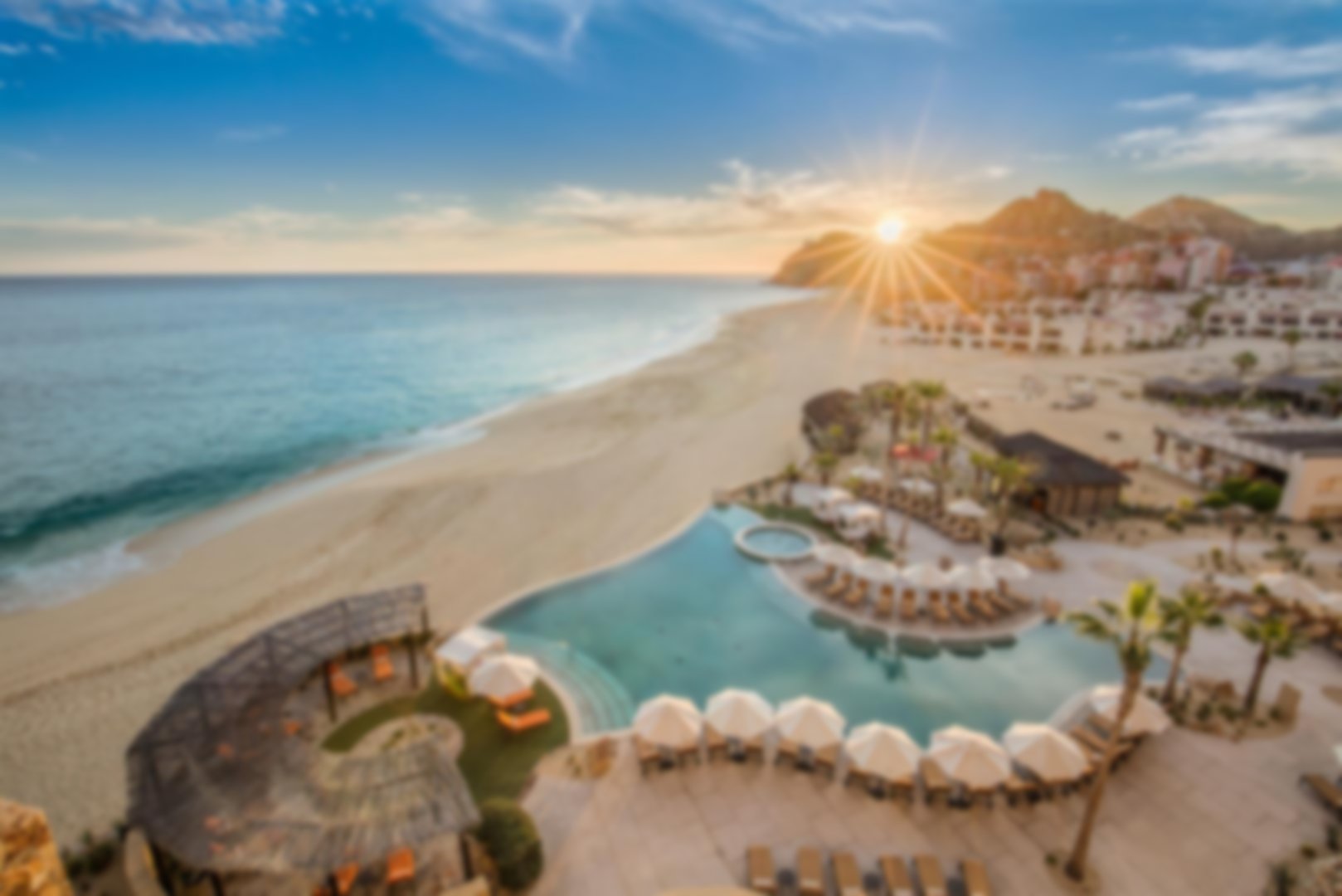 Glorious sun set over the Grand Solmar Land’s End resort