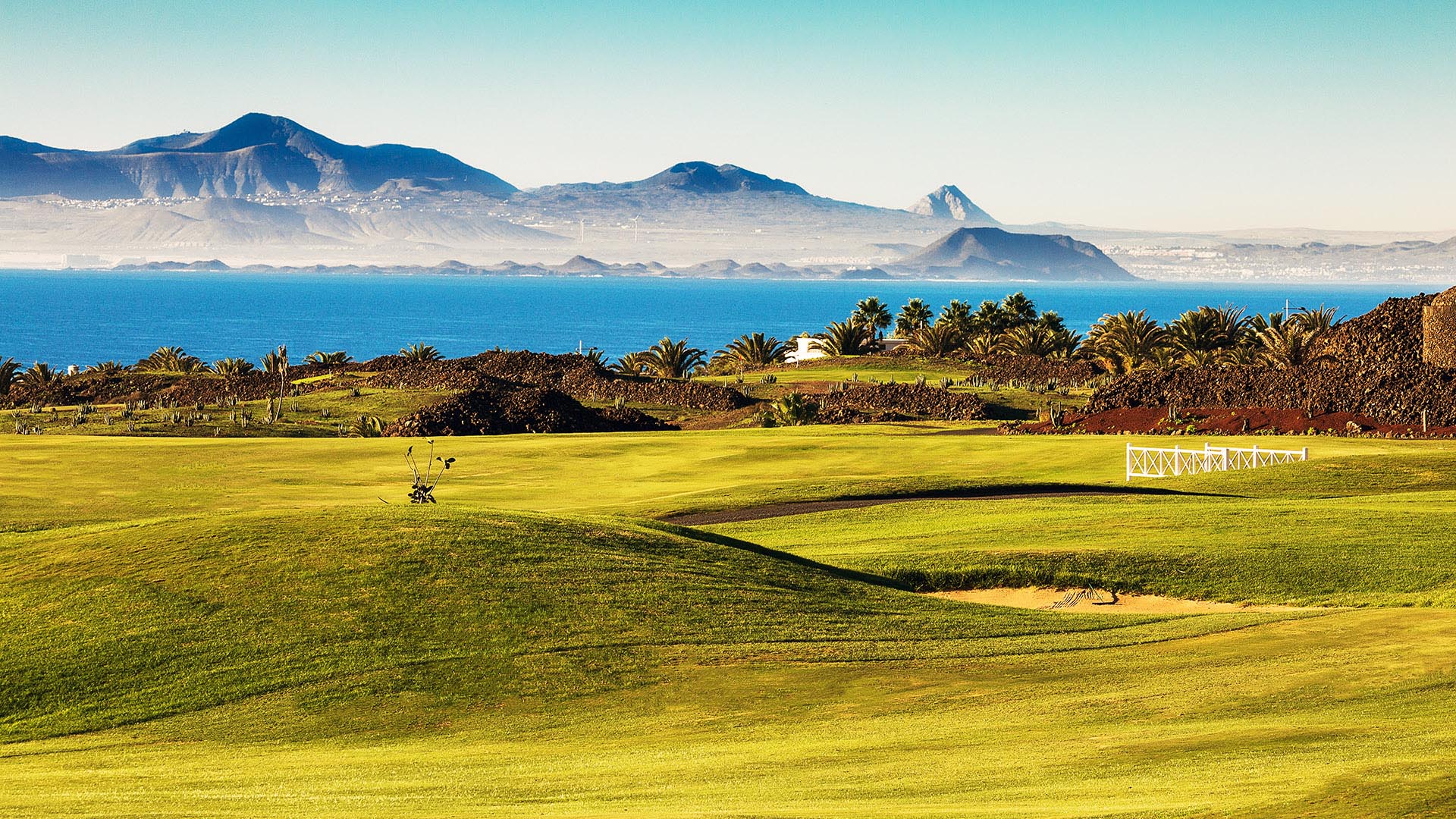 Sea views and mountains of Lanzarote
