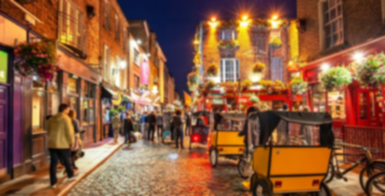 The temple bar in Dublin