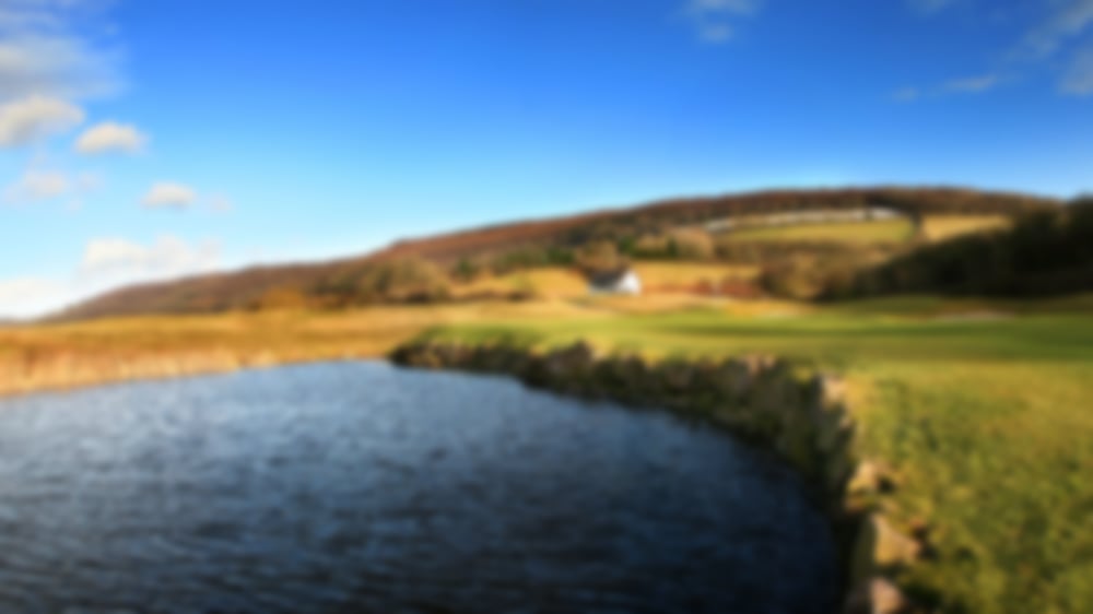 The superb water fronted 14th hole at Celtic Manor's Twenty Course.