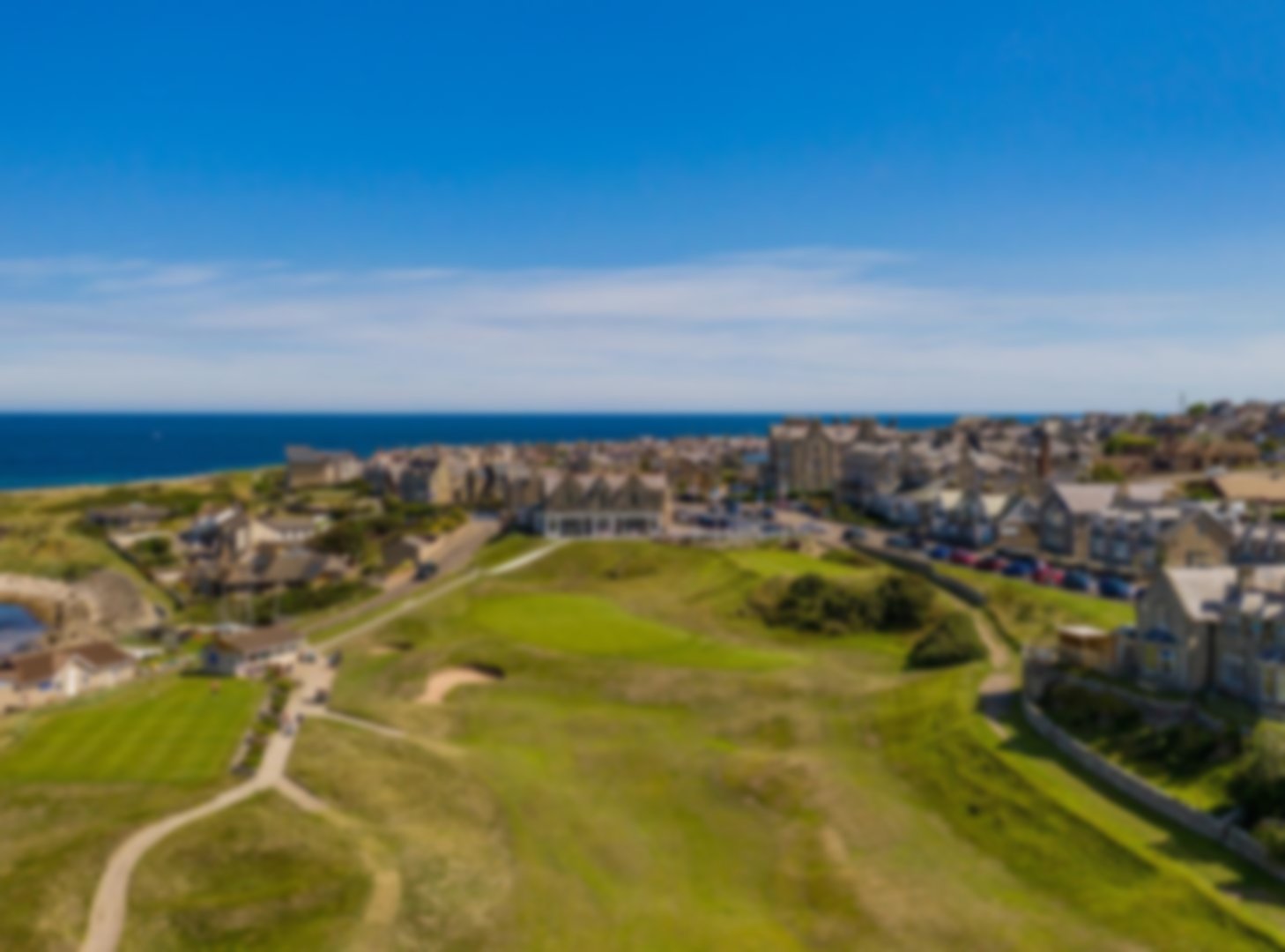 Links golf course with stunning views over the ocean.