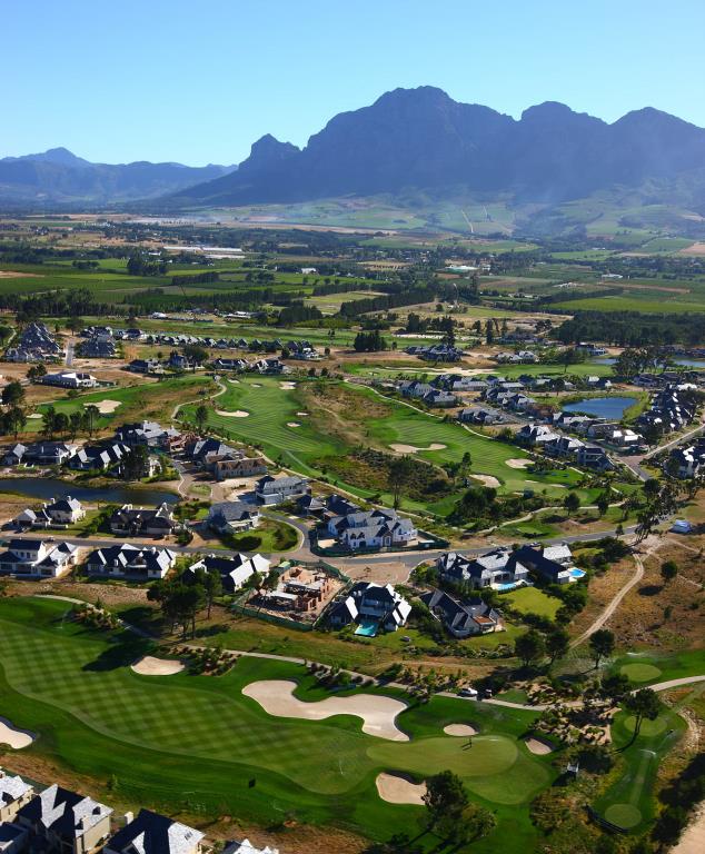 Golf course - pearl-valley : golf-pearl-valley-aerial