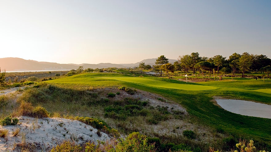 Sunrise over the stunning Troia raised green