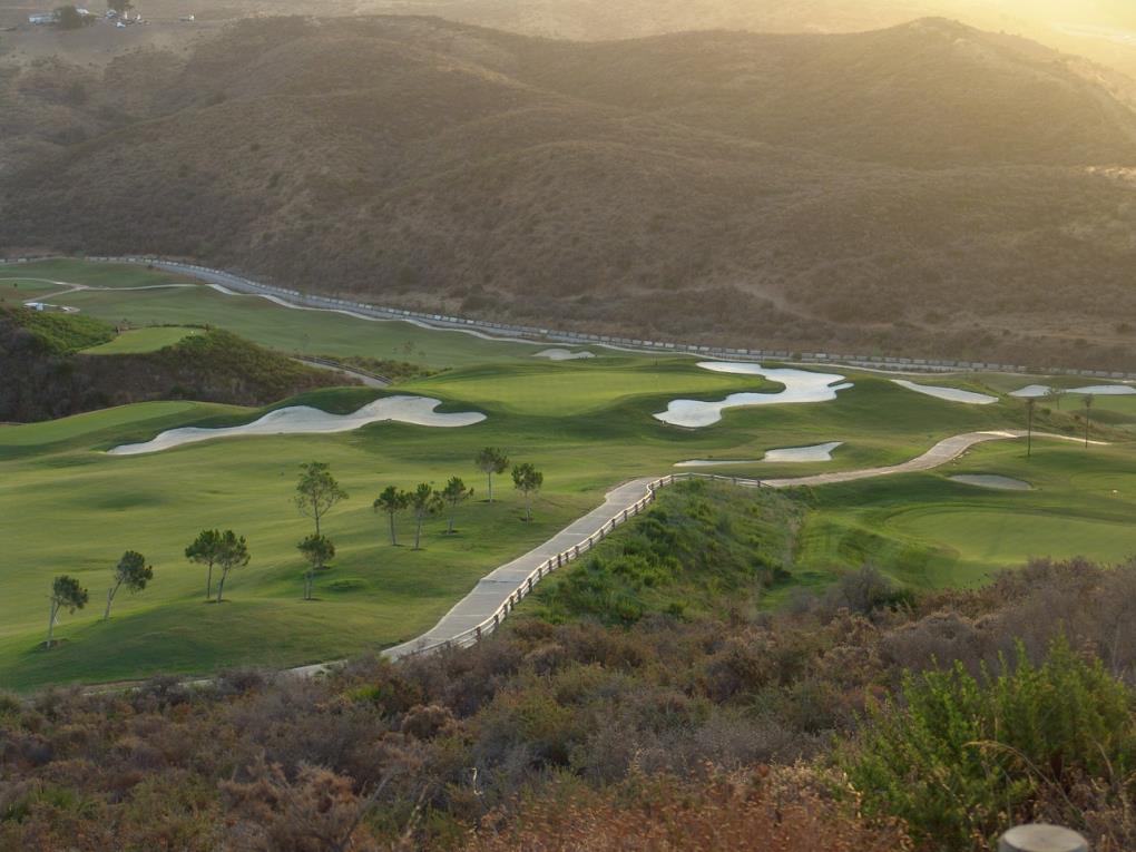 Calanova Golf Course Panoramic View with the mountains in the background