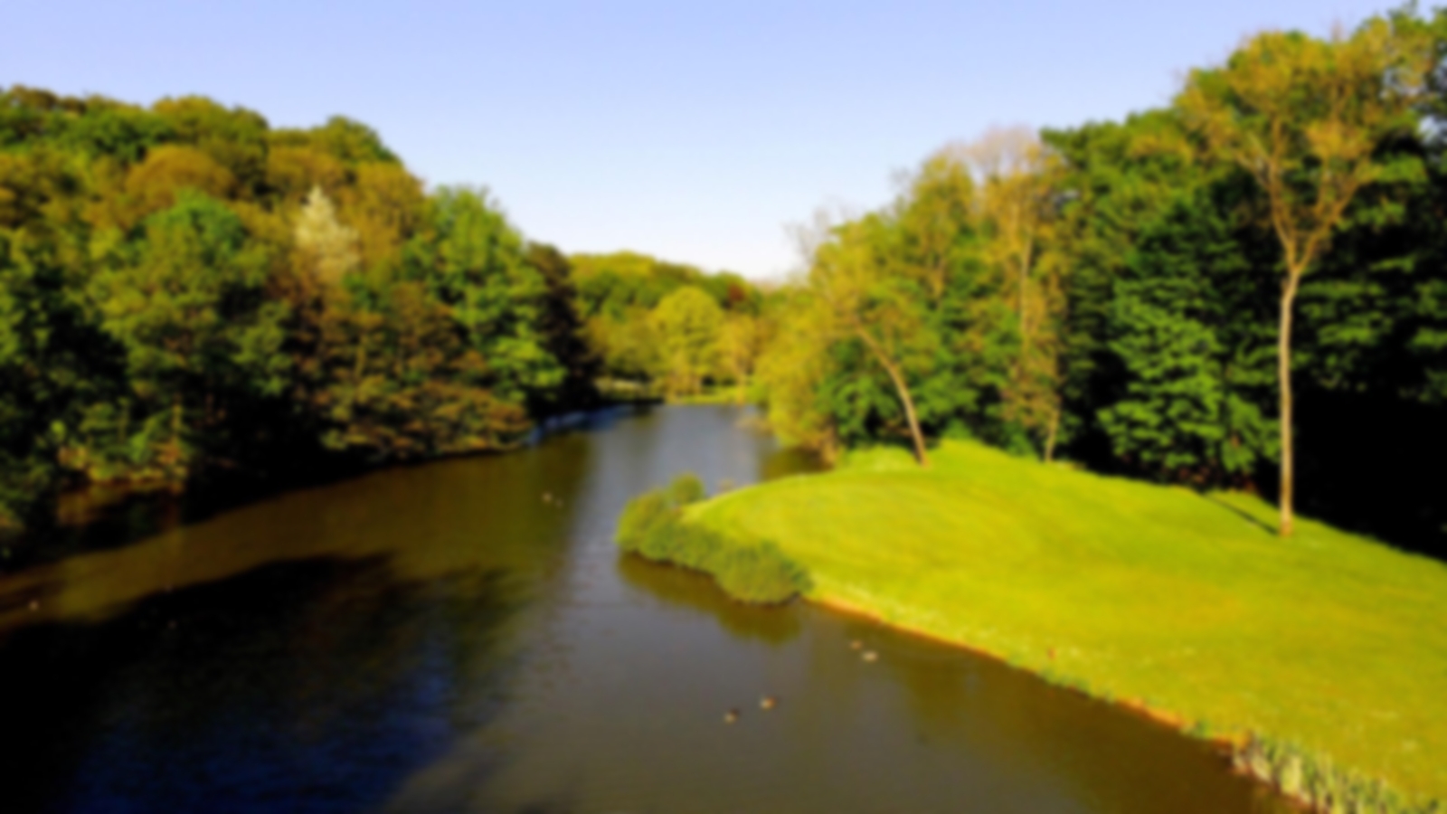 River around the back of the 12th hole