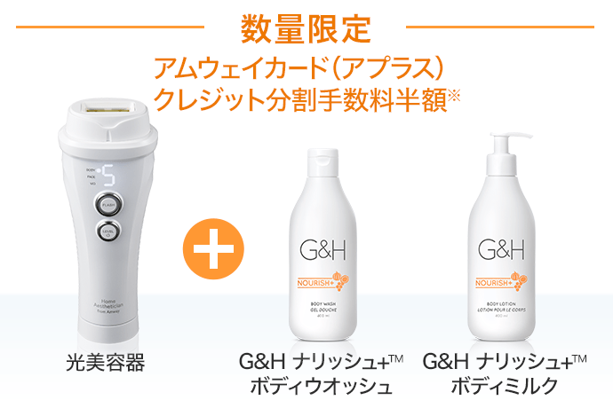 光美容器＋G&H™ ／キラッと全身 ワンランクアップ キャンペーン 