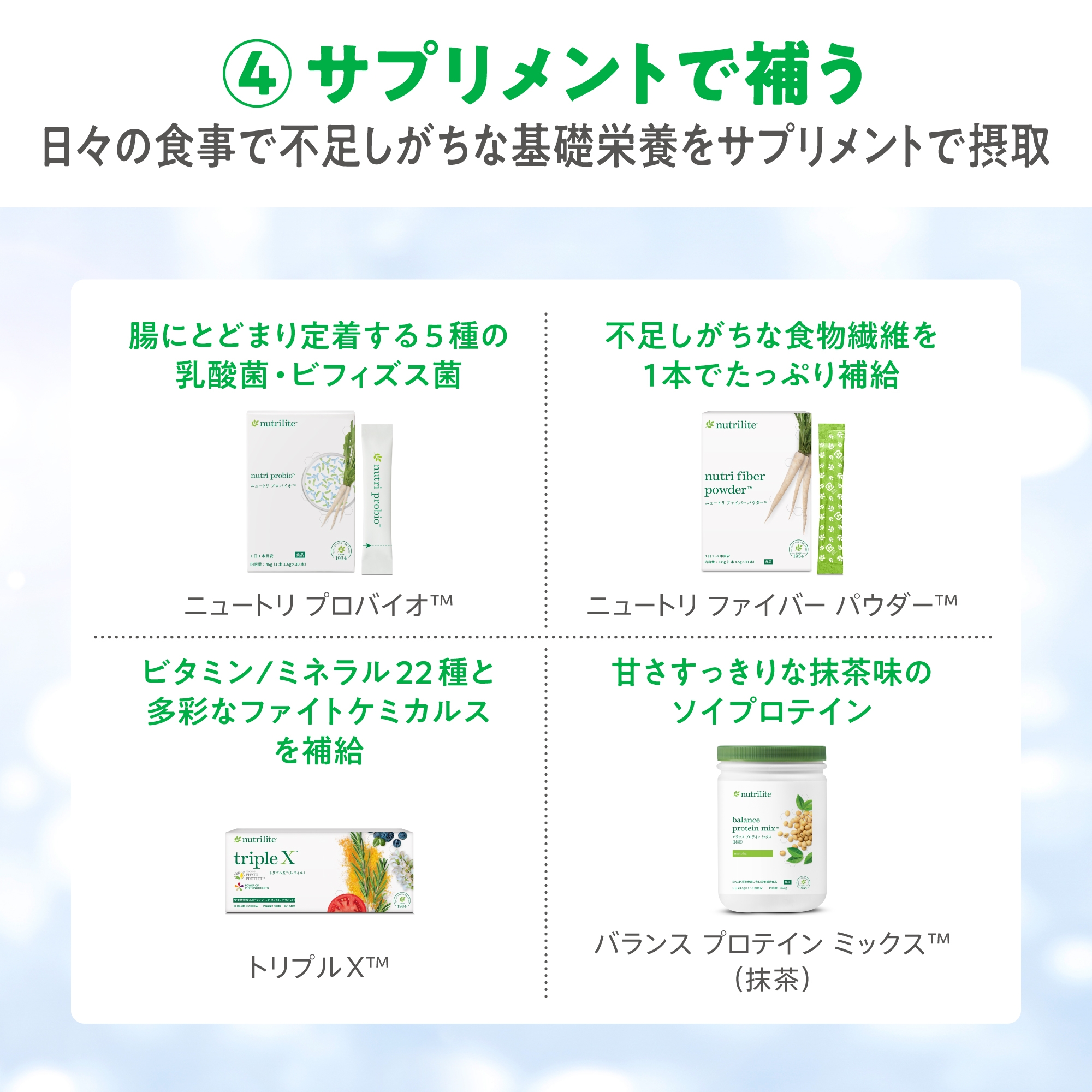 アムウェイ　My朝セット (抹茶） My朝セット (抹茶)) ：Amway(日本アムウェイ) | amwaylive