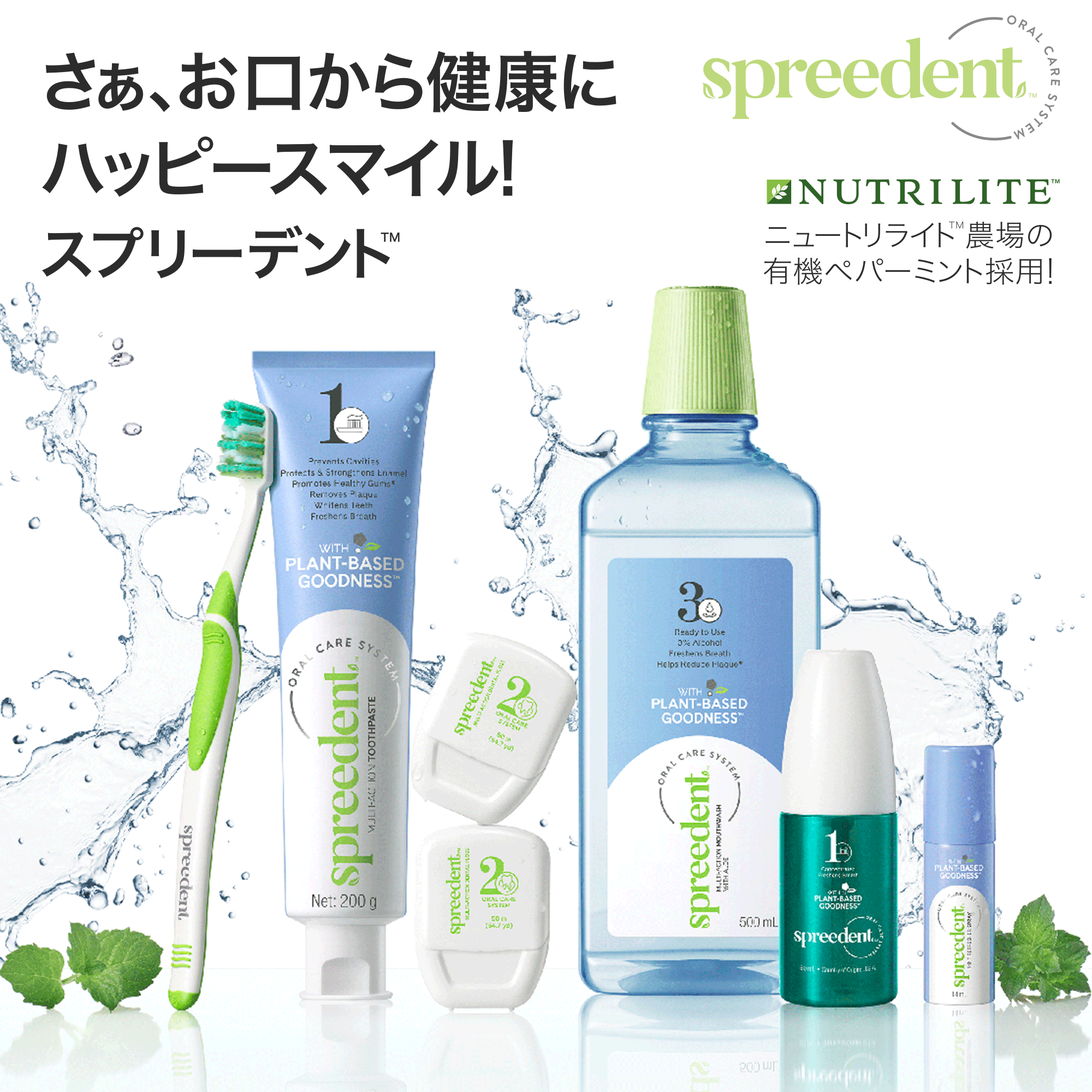 アムウェイAmway スプリーデント薬用フッ素配合ハミガキ ハンディ