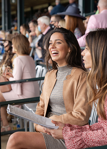 sachin and babi light blue dress WHAT TO WEAR TO OPENING DAY AT THE DEL MAR RACES 2017 – Van De Vort main image 0