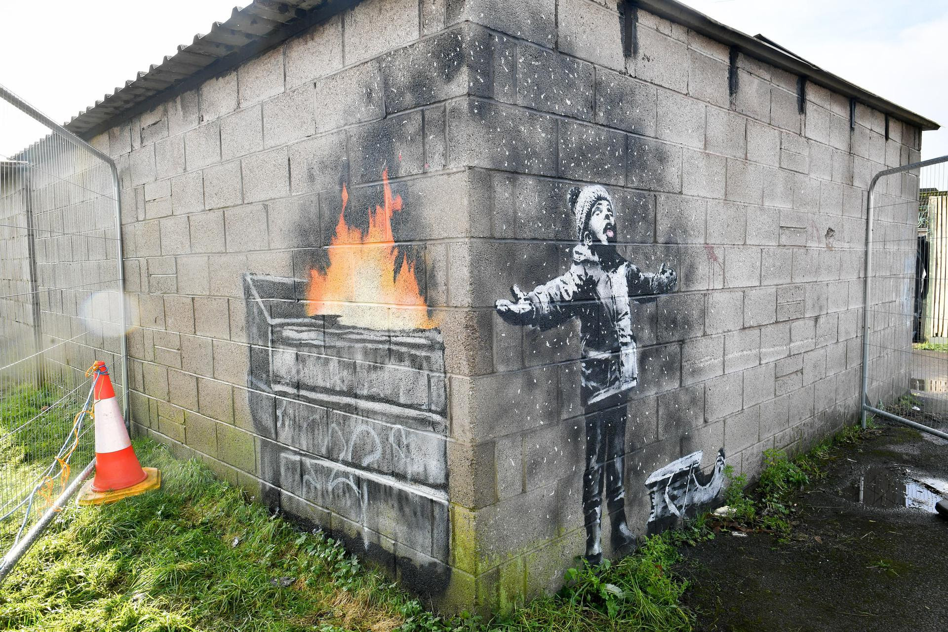Photo of Banksy’s “eco” street art in Monza