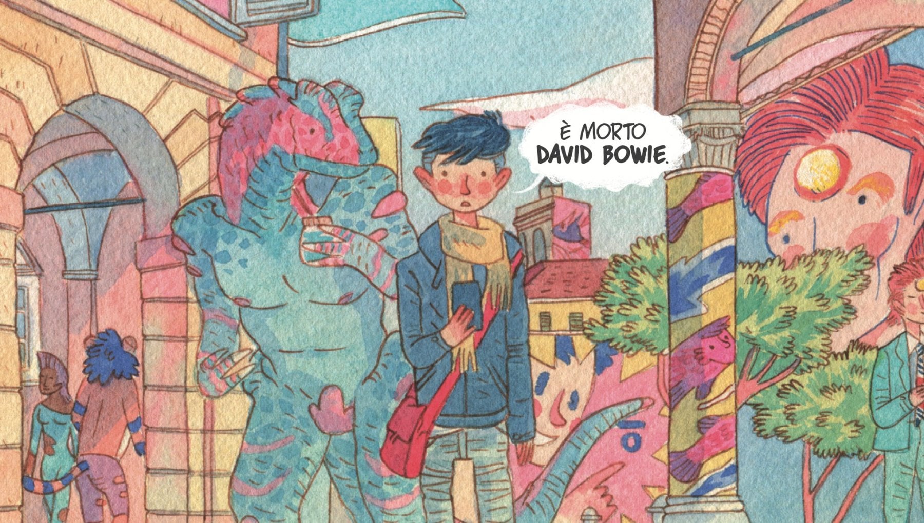 Saetta Rossa: il graphic novel italiano che omaggia David Bowie