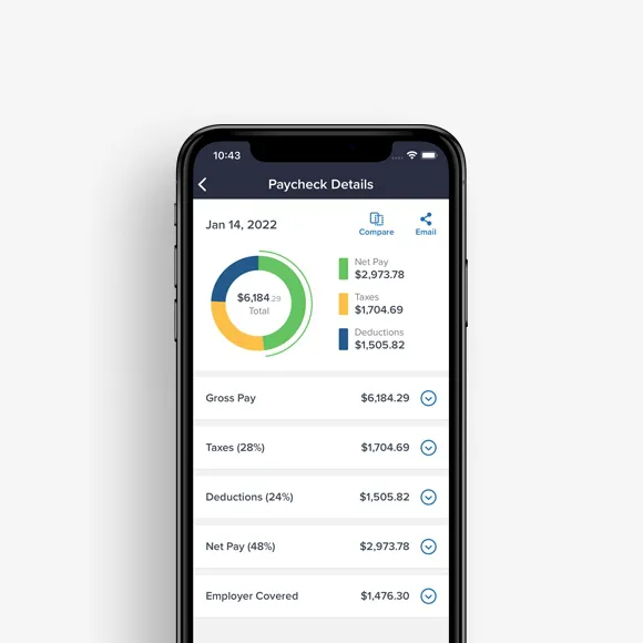 View paycheck information