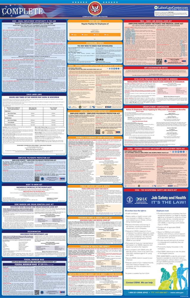 Complete Labor Law Poster