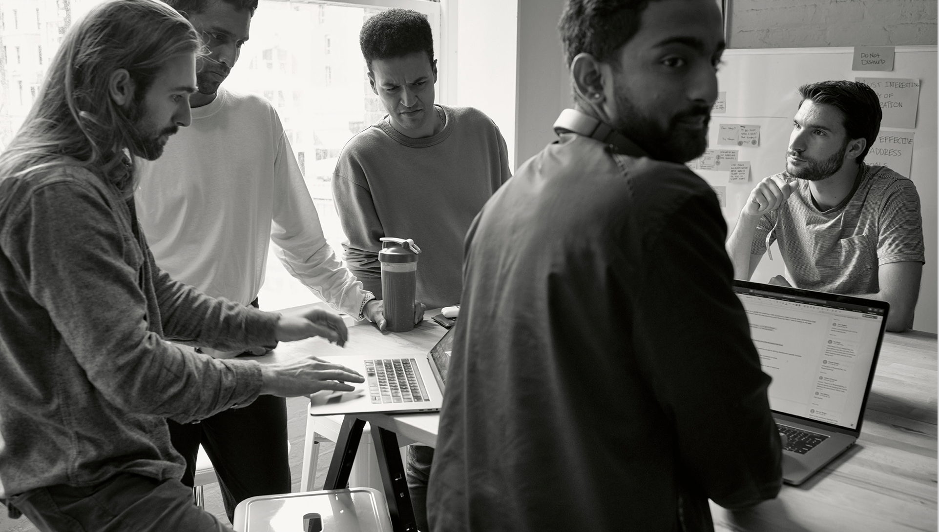 people chatting in the office