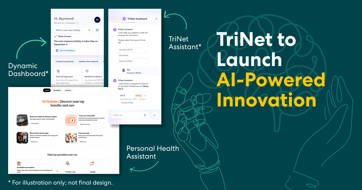 TriNet to Launch AI-Powered Suite of Offerings to Empower SMBs with Personalized, Data-Driven HR Support