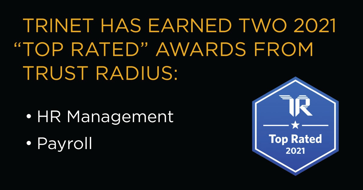 TriNet Receives Two 2021 TrustRadius Top Rated Awards For HR Management ...