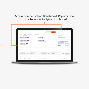 Access Compensation Benchmark from dashboard
