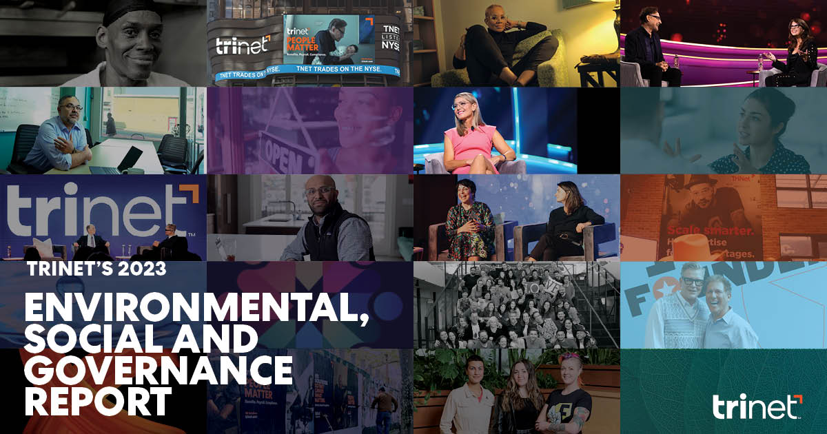 TriNet Releases 2023 Environmental, Social and Governance Report