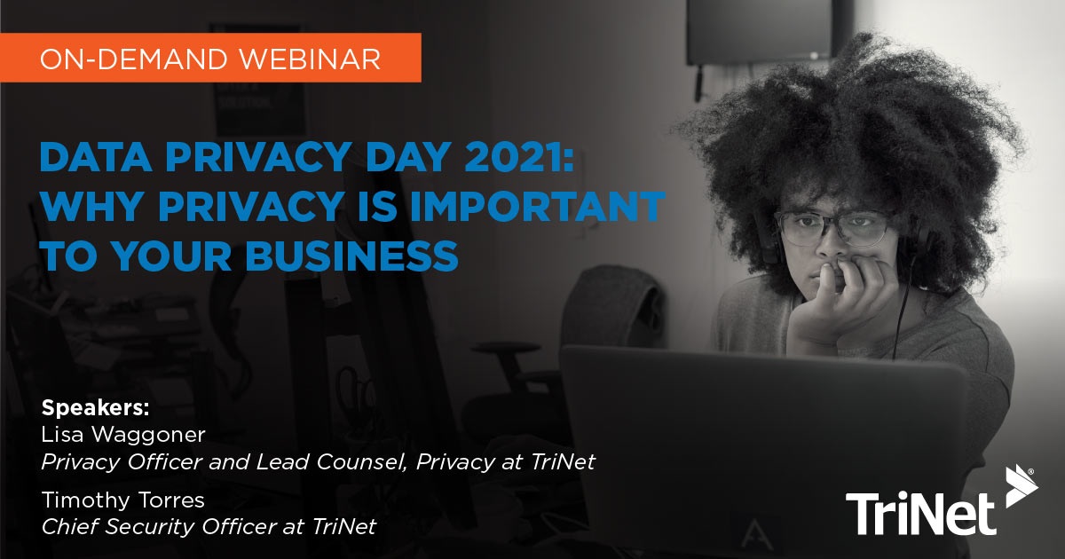 TriNet to Host Webinar on the Importance of Data Privacy for Small and Medium Size Businesses