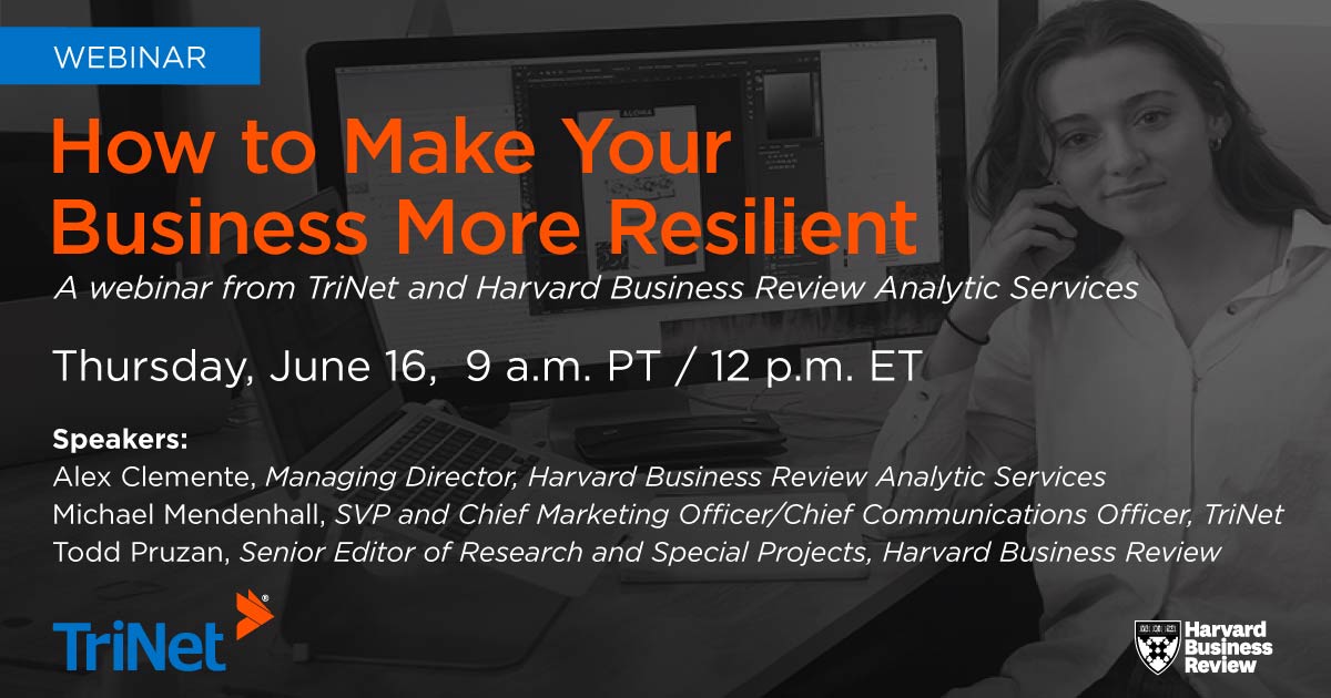 TriNet Announces Harvard Business Review Analytic Services Webinar ...